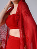 Atreyee Red Embroidered Lehenga Set