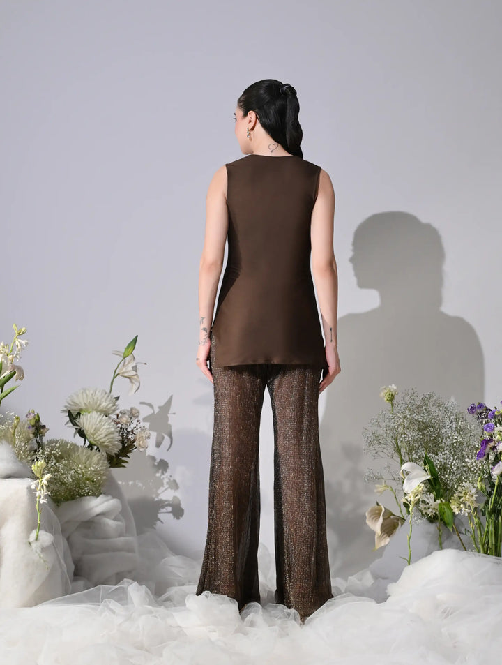 Avriell Espresso Lycra Jersey Co-Ord Set