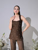 Avriell Espresso Lycra Jersey Co-Ord Set