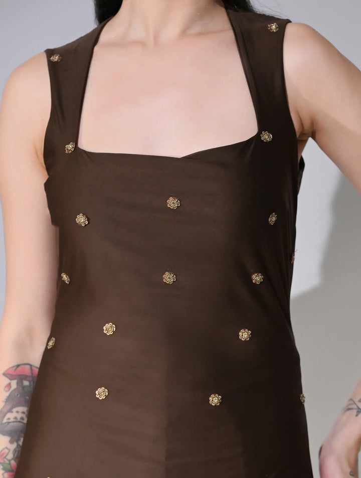 Avriell Espresso Lycra Jersey Co-Ord Set