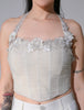 Selense Ivory Mesh Corset Top