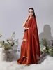 Aurelia Burnt Orange Chanderi Sharara Set