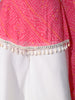 Leela Bandhani Print Georgette Co-ord Set (Pink)