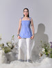 Hazel Regular Fit Cotton Co-Ord Set (Blue)