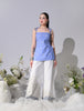 Hazel Regular Fit Cotton Co-Ord Set (Blue)
