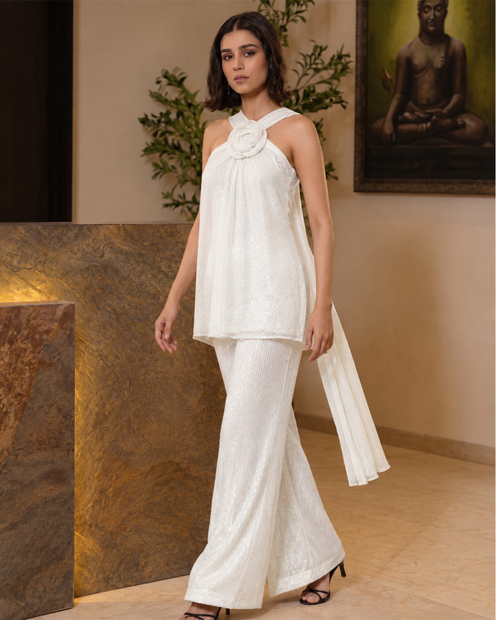 Venus Ivory Sequin Co-ord Set