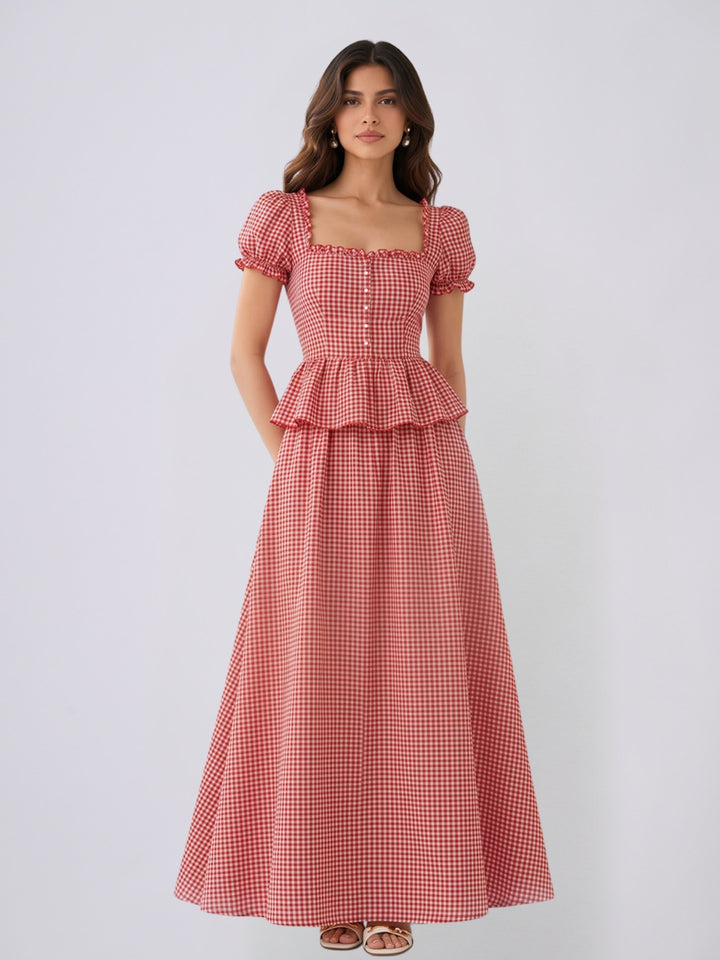 LUNABELLE gingham Co-ord set