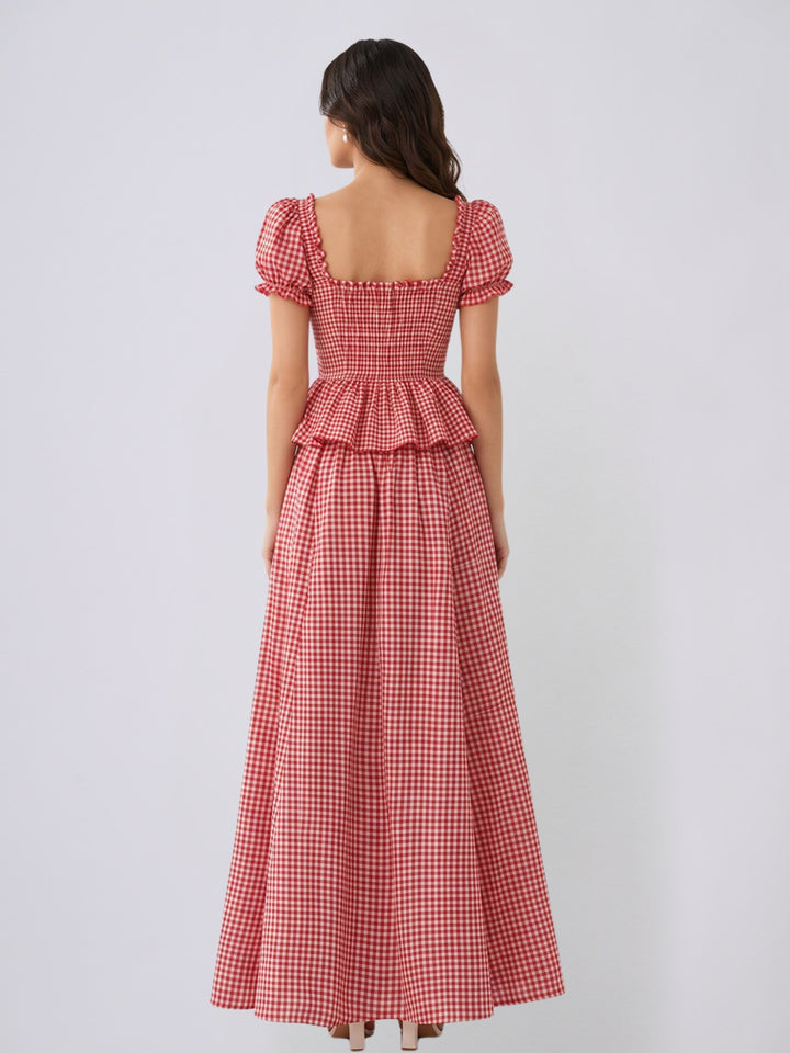 LUNABELLE gingham Co-ord set