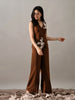 Eira Brown Crepe Co-ord Set (Brown)