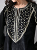 Suhana Embroidered Velvet Kurta Set (Black)
